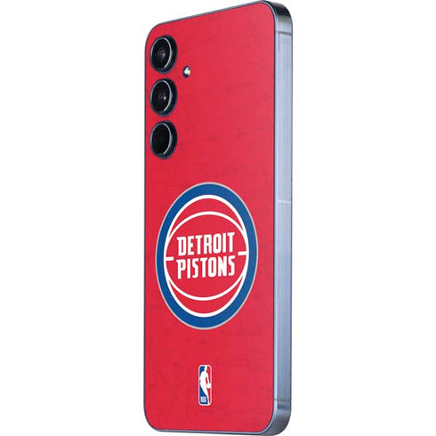 NBA Detroit Pistons Distressed Galaxy A35 5G Skin